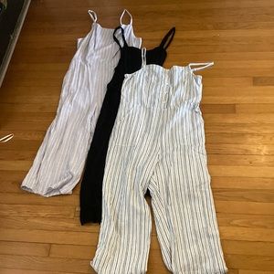 LOT OF 3 OLD NAVY JUMPSUITS SIZE L